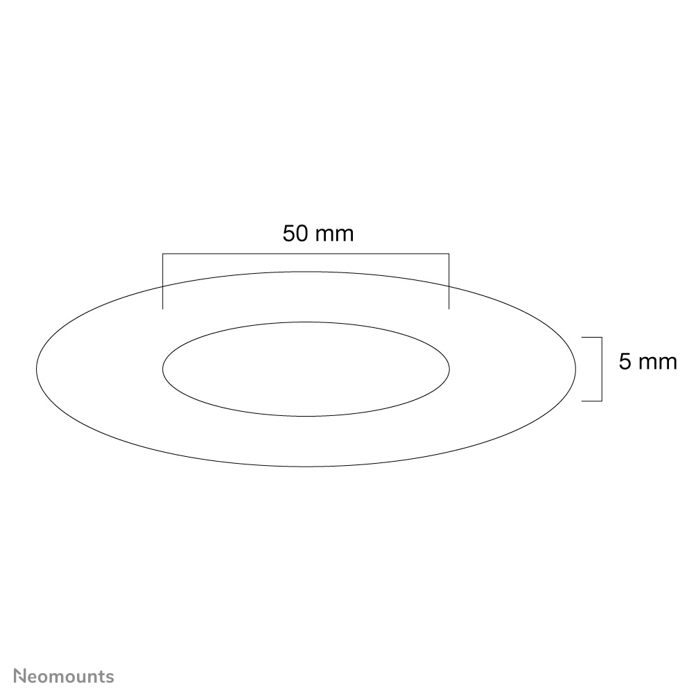Neomounts FPMA-CRW5HM Ceiling cover - diam. 50 mm
